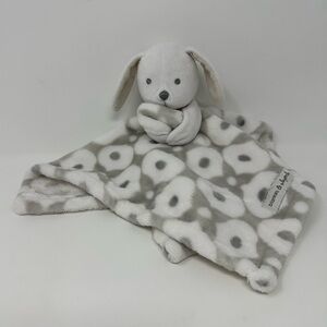 Blanket and Beyond Lovey White Gray Puppy Dog Lovie Security Blanket Floppy Ear